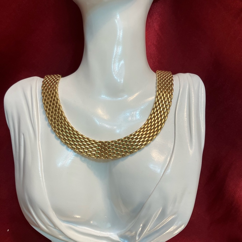Vintage Carolee Gold Choker Necklace